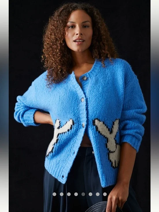 NWT Maeve Bunny Slope Cardigan Sweater - Picture 5 of 10